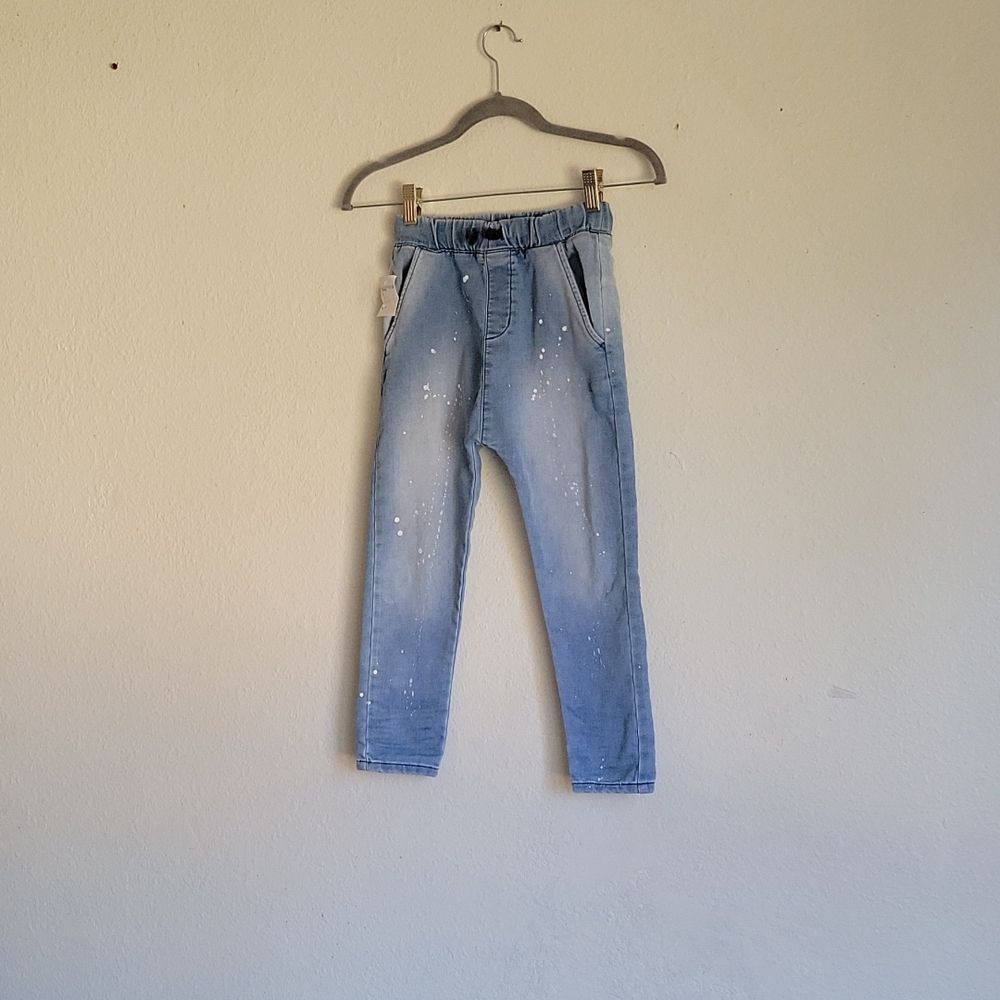 new stem oof wash denim pants size 7 boys or girls